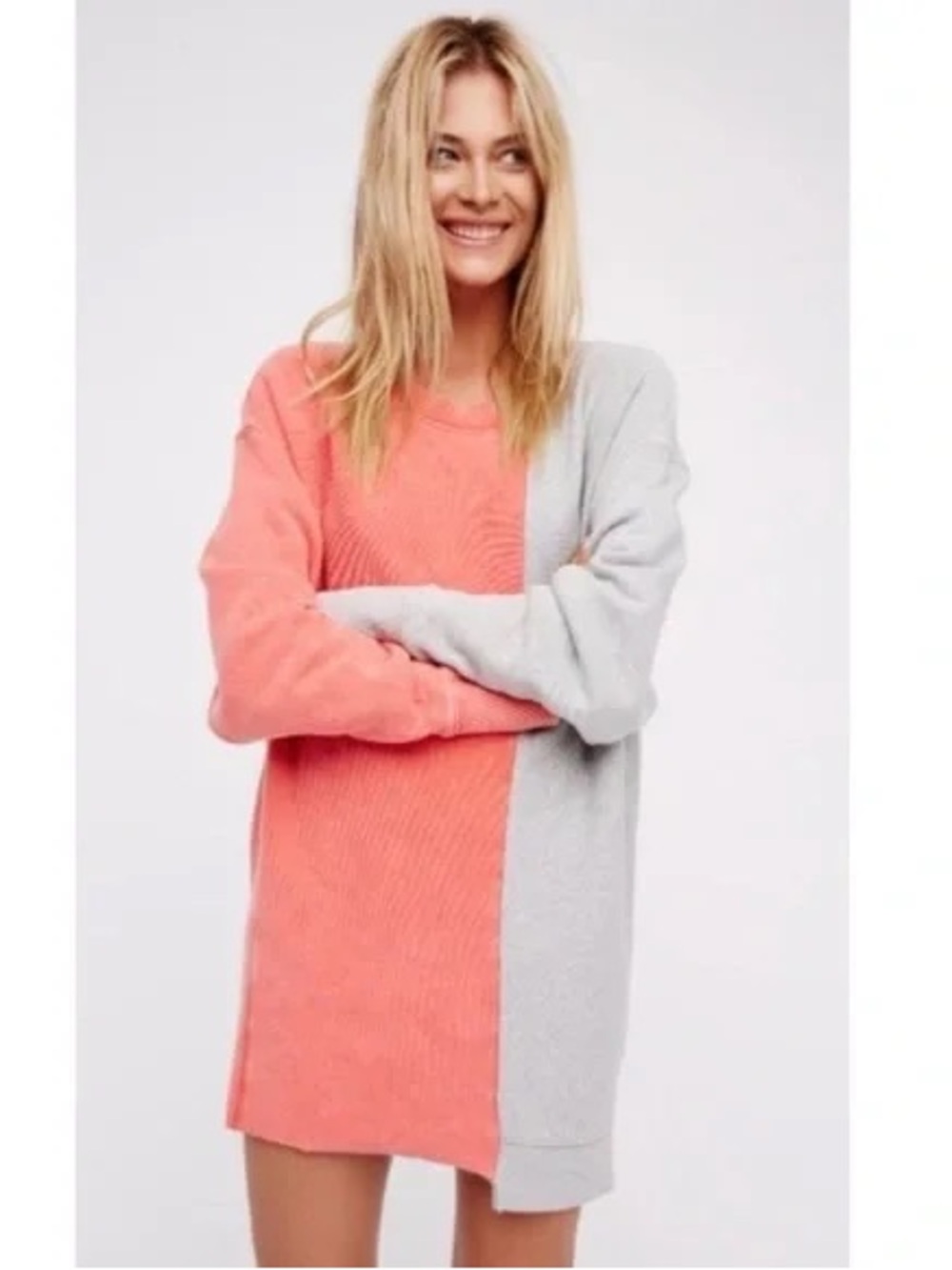 Free People Colorblock Sweatshirt